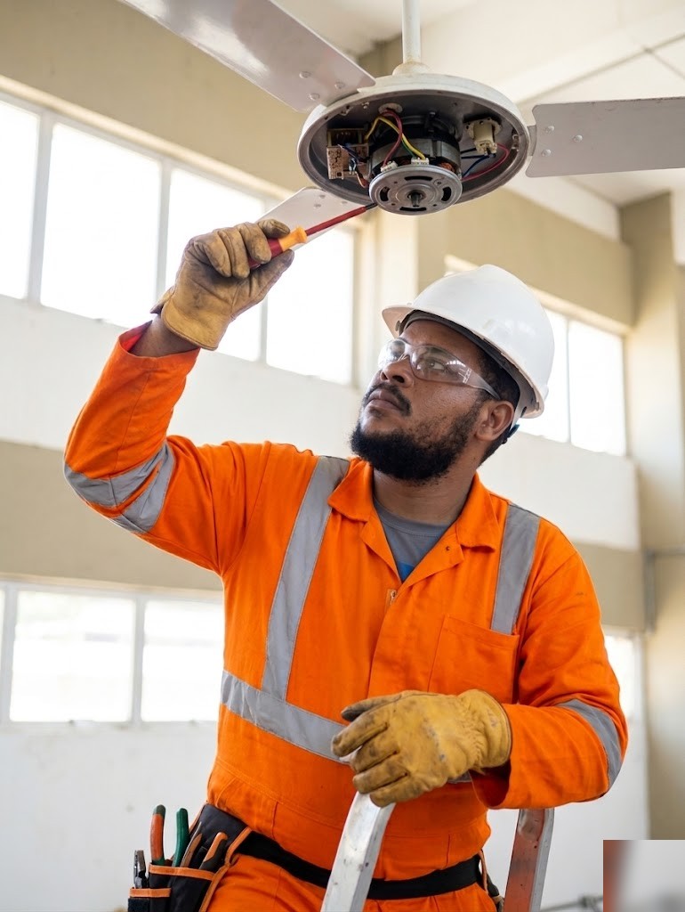 Técnico da WGS — Ventilador de teto